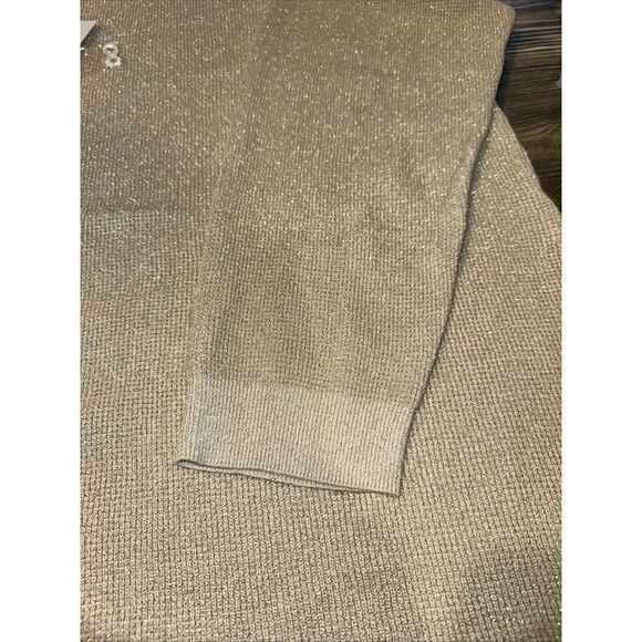 Liz Claiborne Gold Metallic Crema Sweater. Size XXL. Shimmering Gold. NWT. 11 - Picture 2 of 11